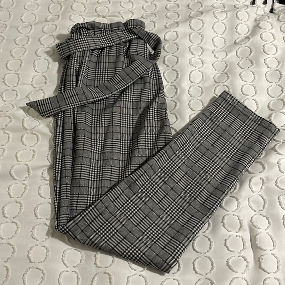 SHEIN plaid suit pants